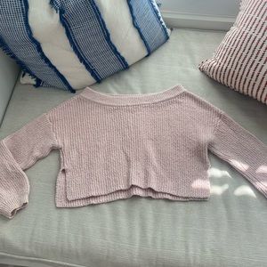 Pacsun La Hearts pink cropped sweater, size small